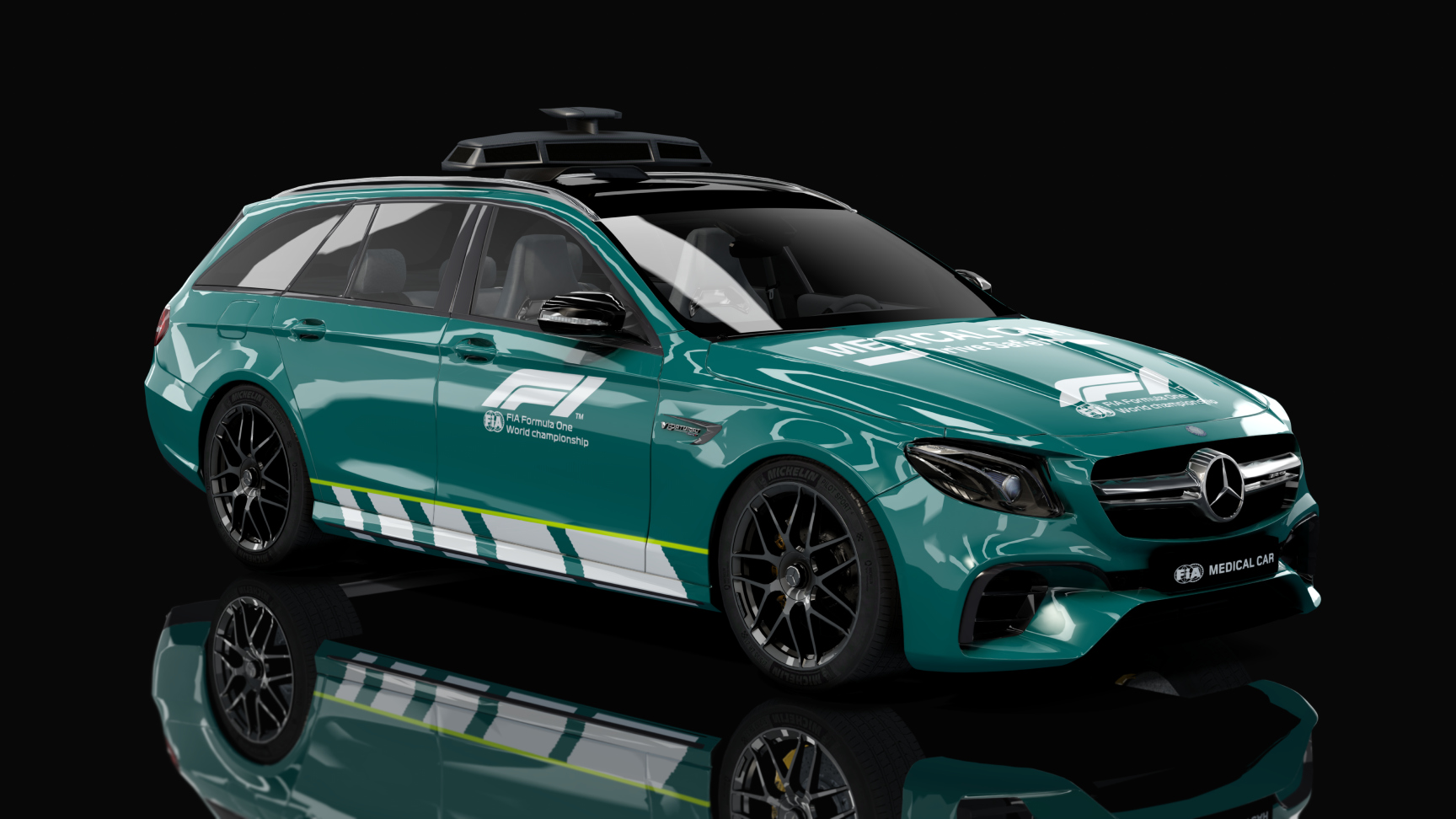 Mercedes-AMG E63S MedicalCar, skin Medical Car 2021 Verte