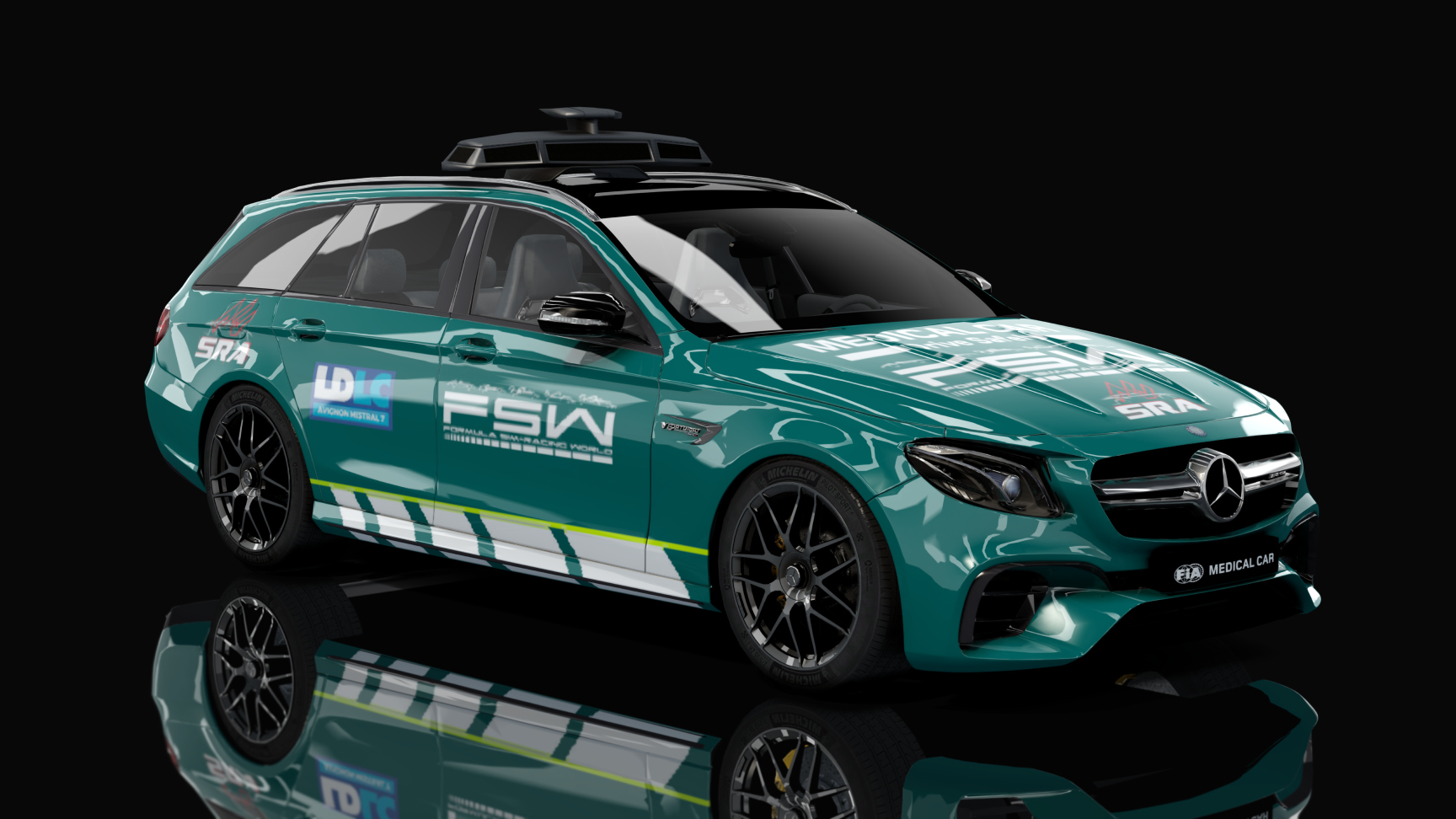 Mercedes-AMG E63S MedicalCar, skin Medical Car FSW Verte