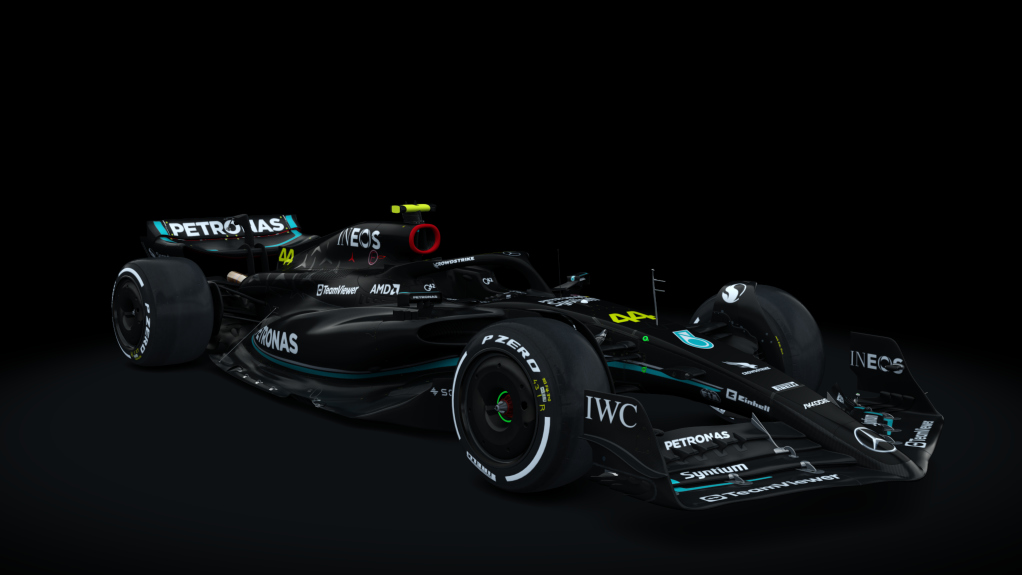 Formula Hybrid® 2024, skin W14_black_44_Hamilton